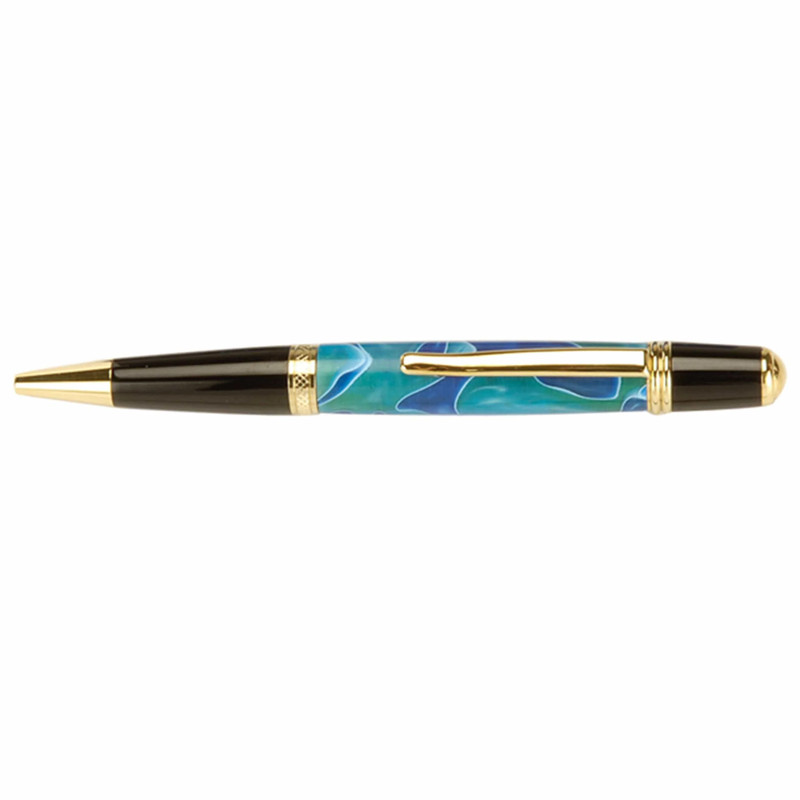 Acrylic Pen Blank - 3/4" x 3/4" x 5" - Color:Water
